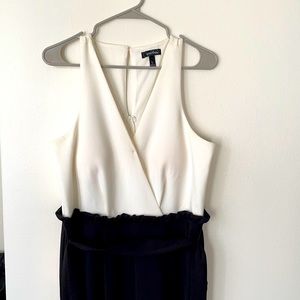 White and black jumpsuit